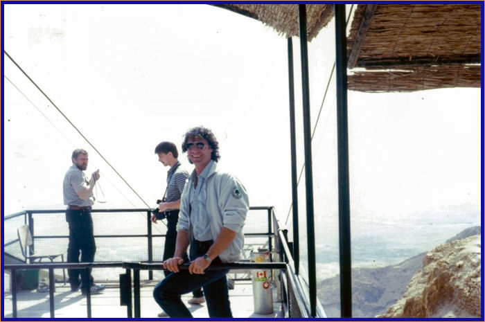 Cable car operator at the top of Masada